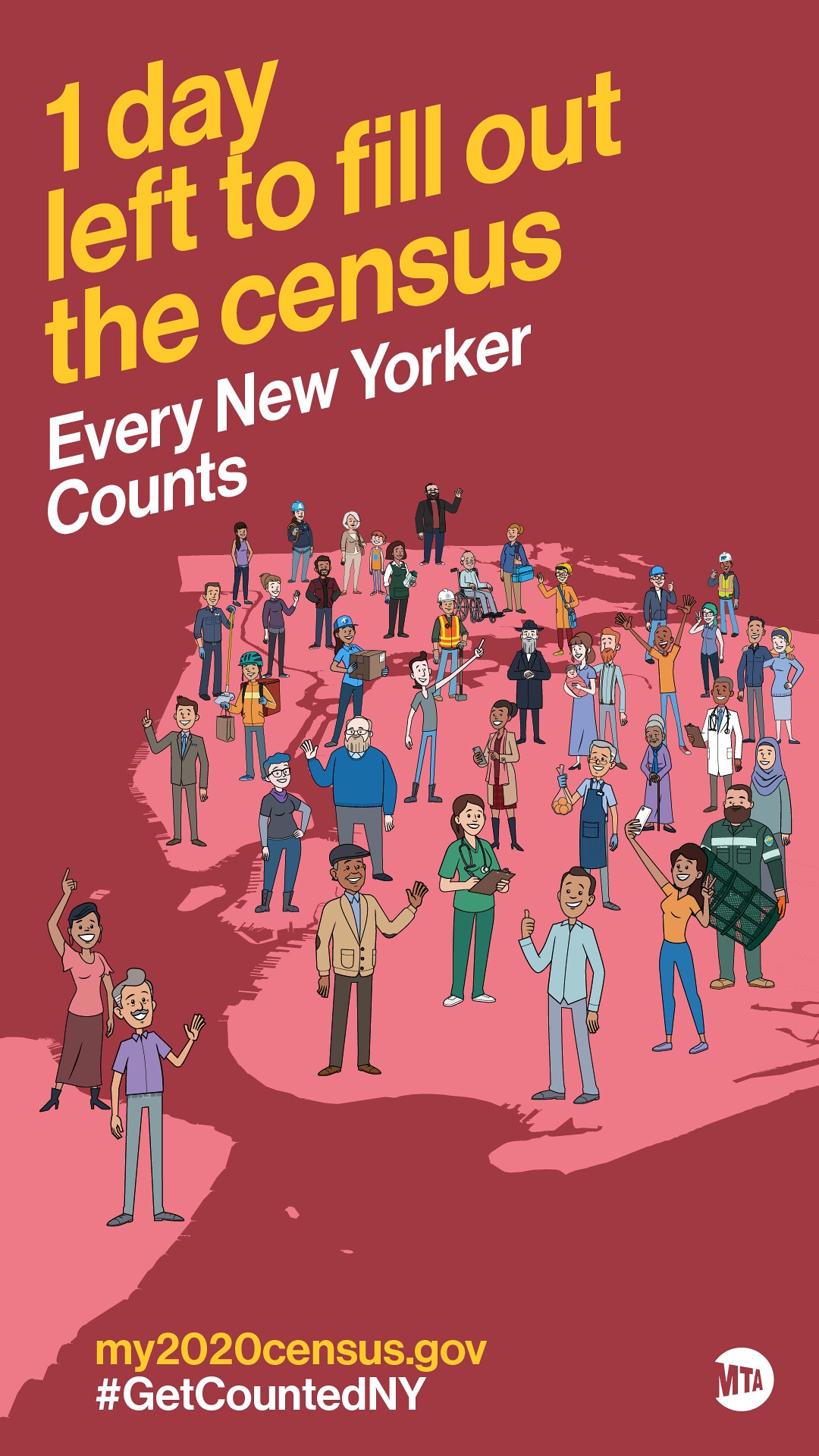 MTA Launches New ‘Countdown’ Campaign to Fill Out 2020 Census