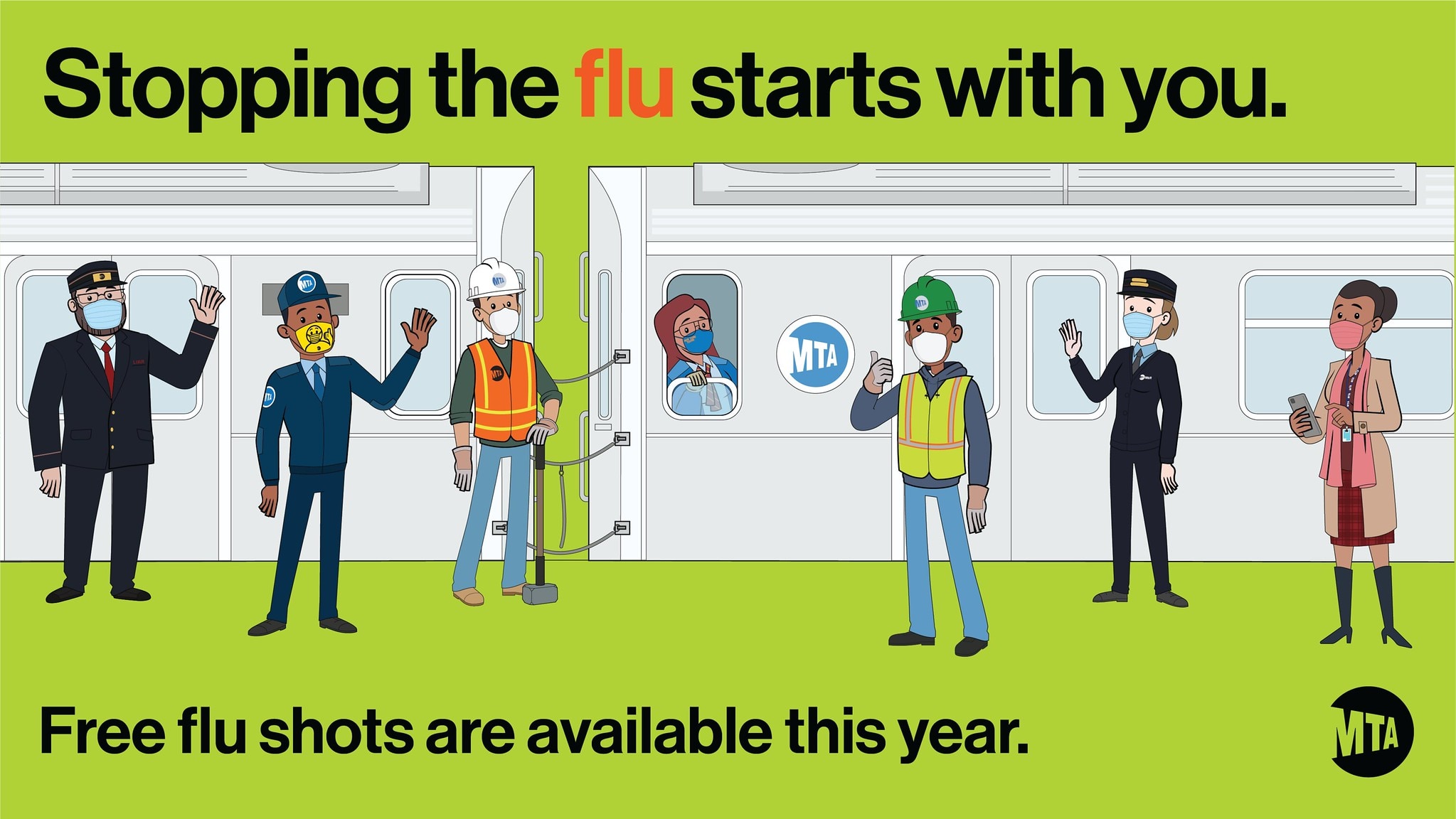 MTA Joins With Walgreens to Offer Free Flu Shots to All MTA Employees as Part of New 'Stop the Flu in Its Tracks' Public Health Campaign