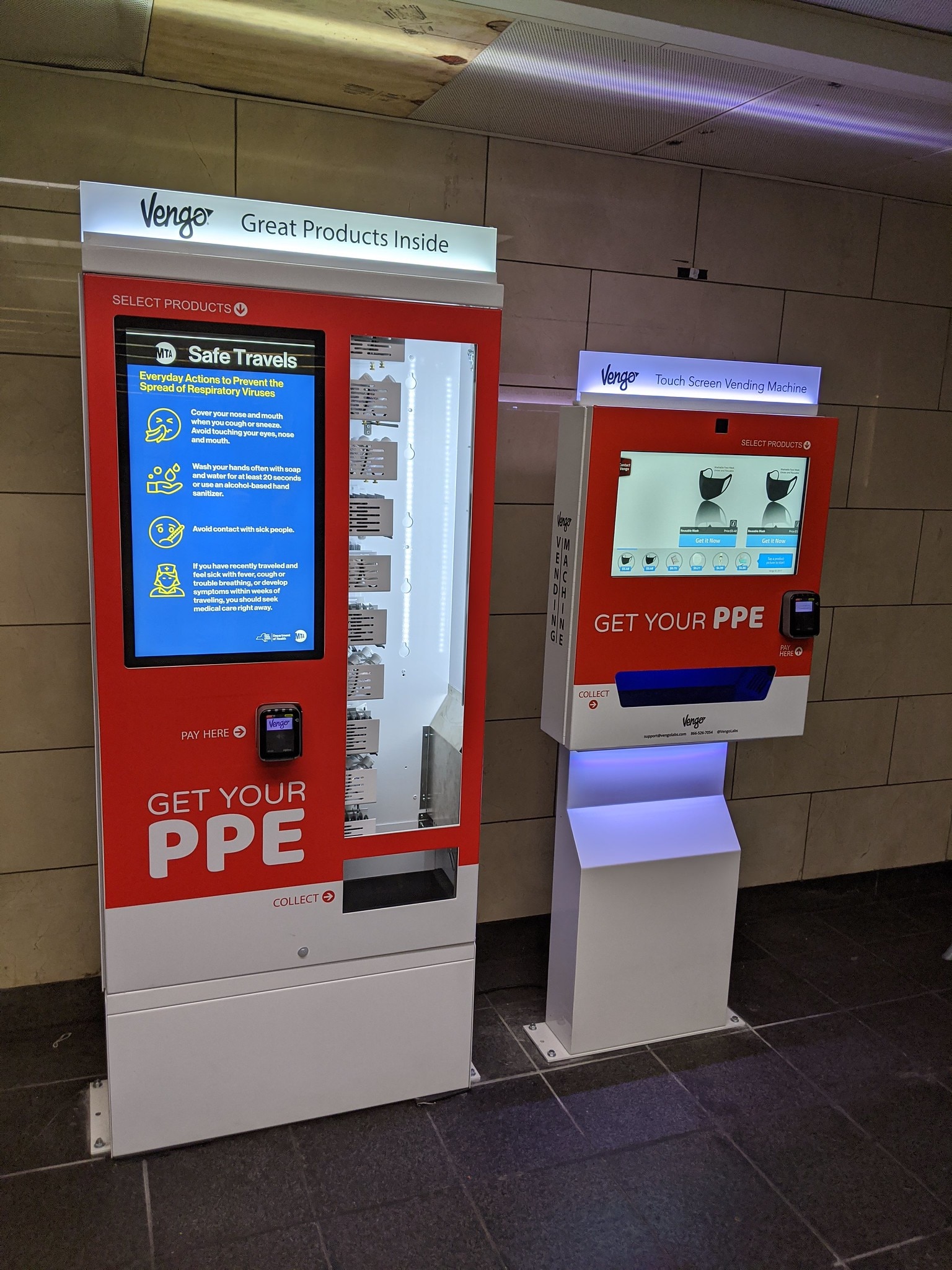 LIRR Launches PPE Vending Machines at Penn Station