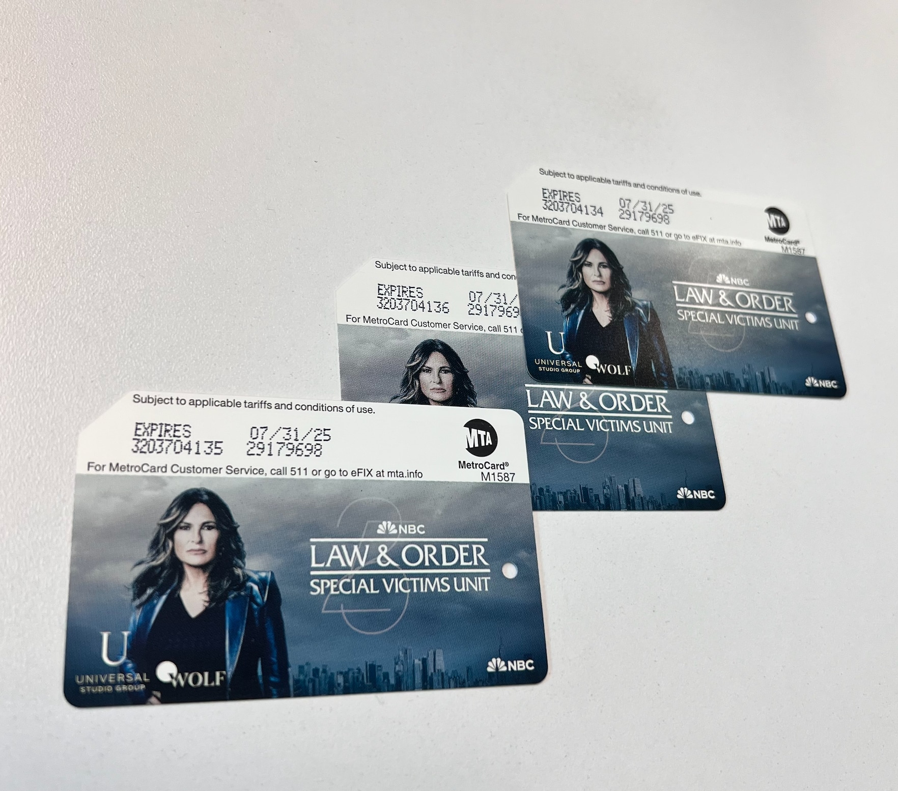 MTA to Celebrate 25th Anniversary of “Law & Order: Special Victims Unit” with Commemorative MetroCards 